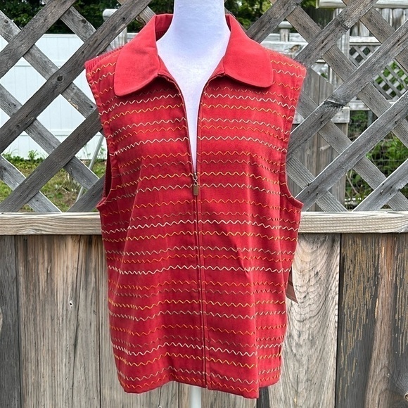 NWT Alfred Dunner Santa Fe Vest Size 12 - Picture 2 of 11